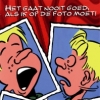 Het gaat nooit goed als ik op de foto moet